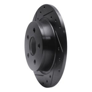 Ford Transit Connect Brake Rotor (1) - Rear Left - R1 Concepts - Drilled & Slotted - Black - `18-`23 Ford Transit Connect Brake Rotor (1) - Rear Left - R1 Concepts - Drilled & Slotted - Black - `18-`23